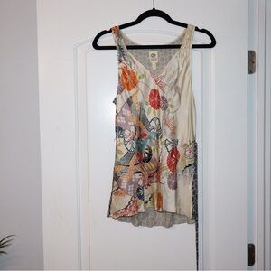 Vibrant Floral Sleeveless Blouse